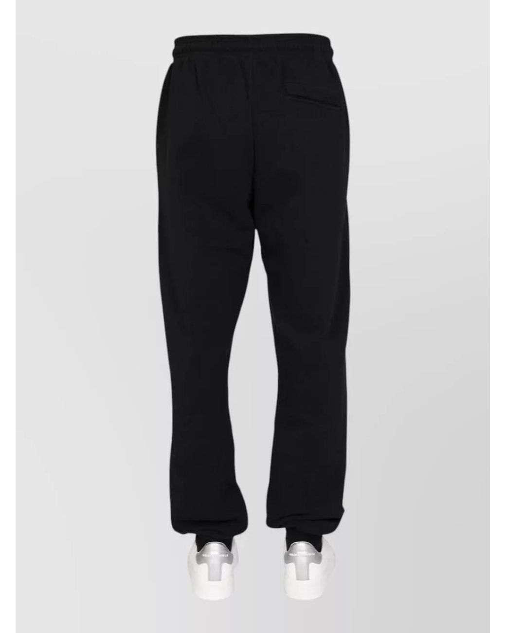 Marcelo Burlon Black Cotton Track Pants for men