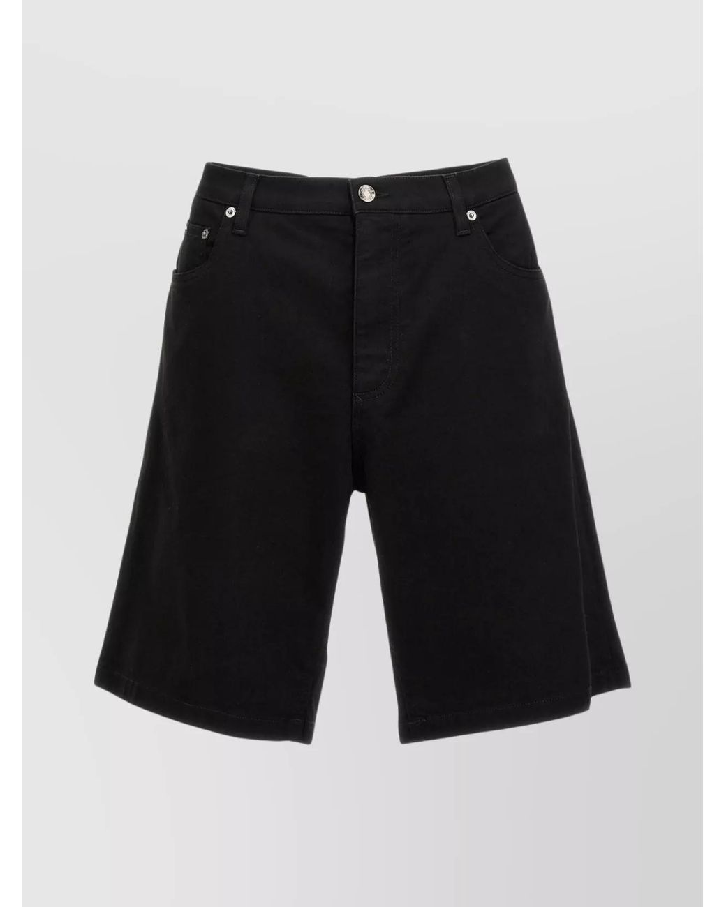 Dolce & Gabbana Black Denim Bermuda Shorts for men