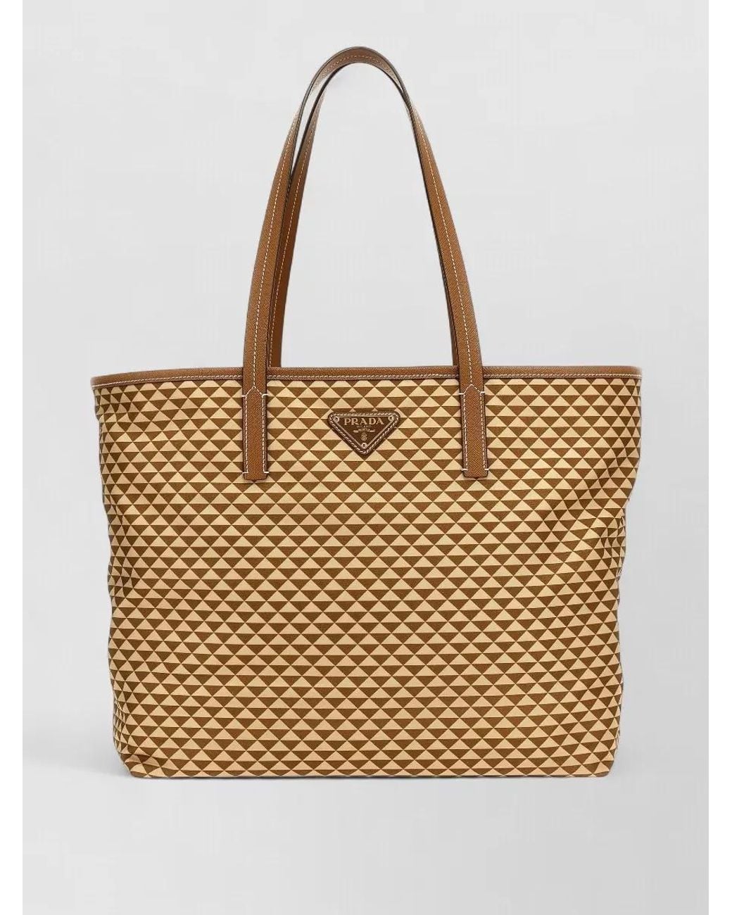 Prada Natural Symbole Shoulder Bag