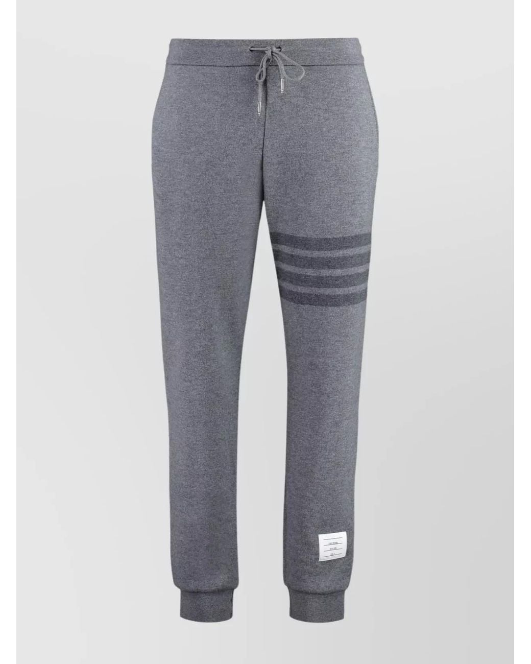 Thom Browne Gray Wool Track Pants for men