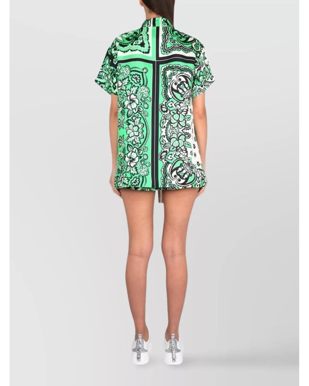 RED Valentino Green Silk Shirt