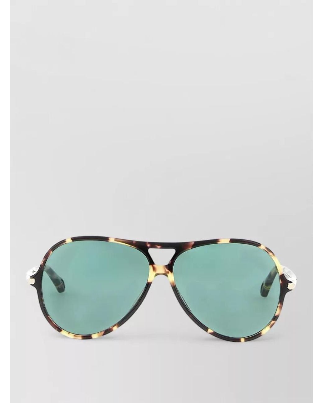 Chloé Green Aviator Sunglasses