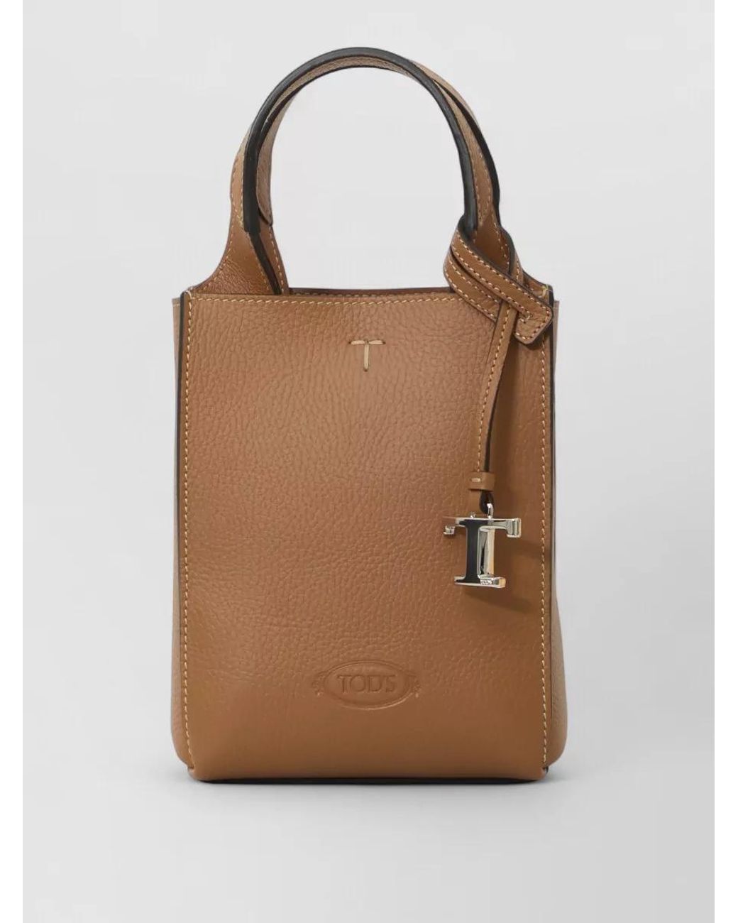 Tod's Brown T Timeless Micro Leather Mini Bag