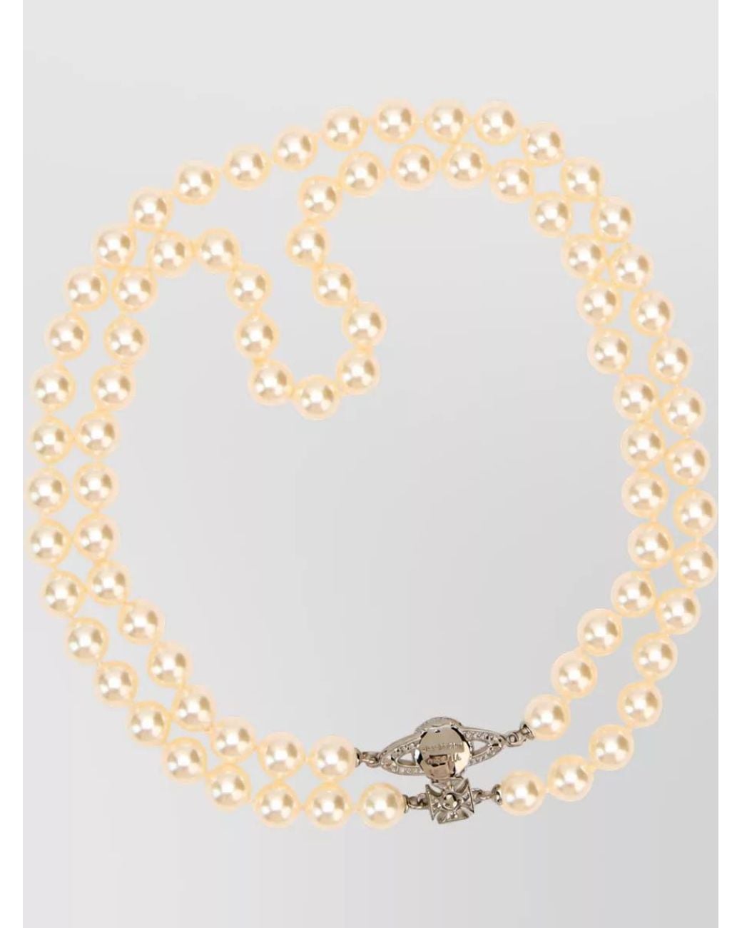 Vivienne Westwood Natural Beaded Choker Necklace