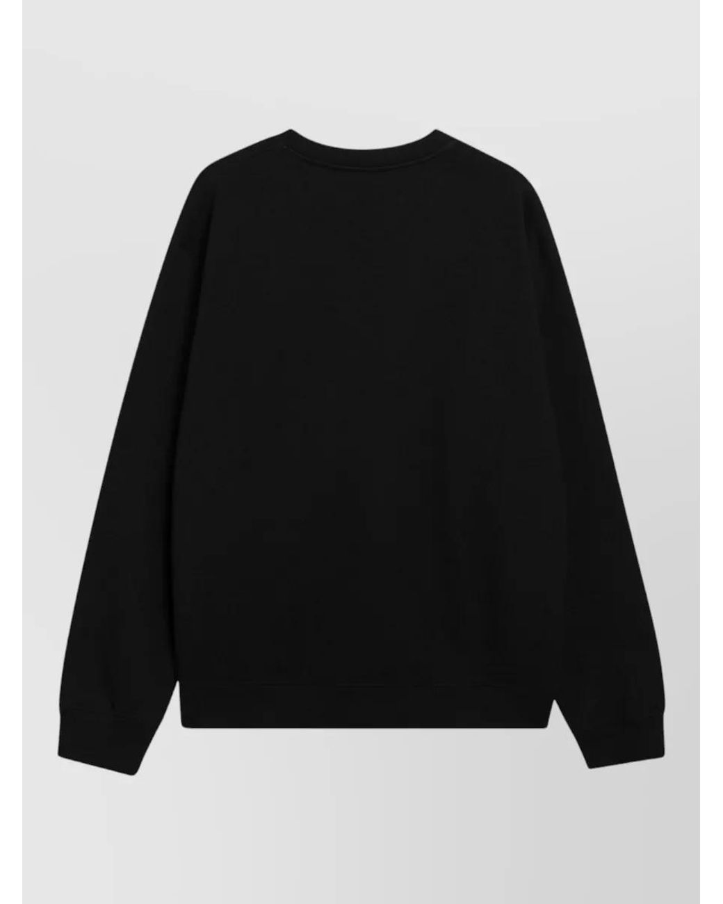Valentino Black Cotton Logo Print Crewneck Sweatshirt for men