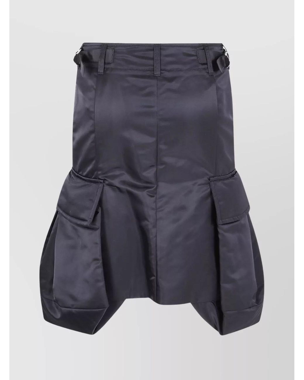 Sacai Blue Nylon Pleated Skirt