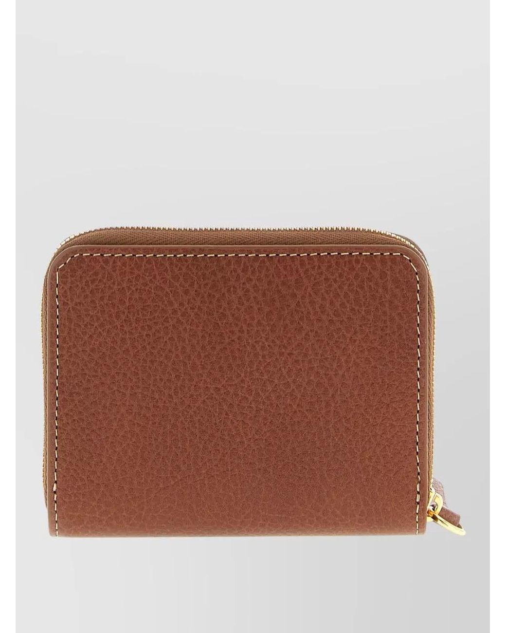 Mulberry Brown Leather Zip Around Wallet
