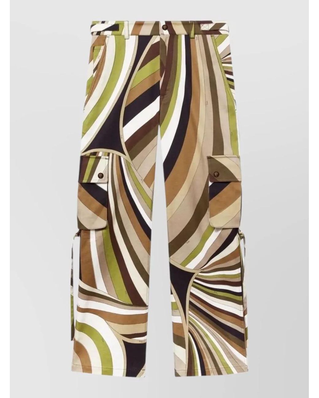 Emilio Pucci Natural Cotton Cargo Shorts for men