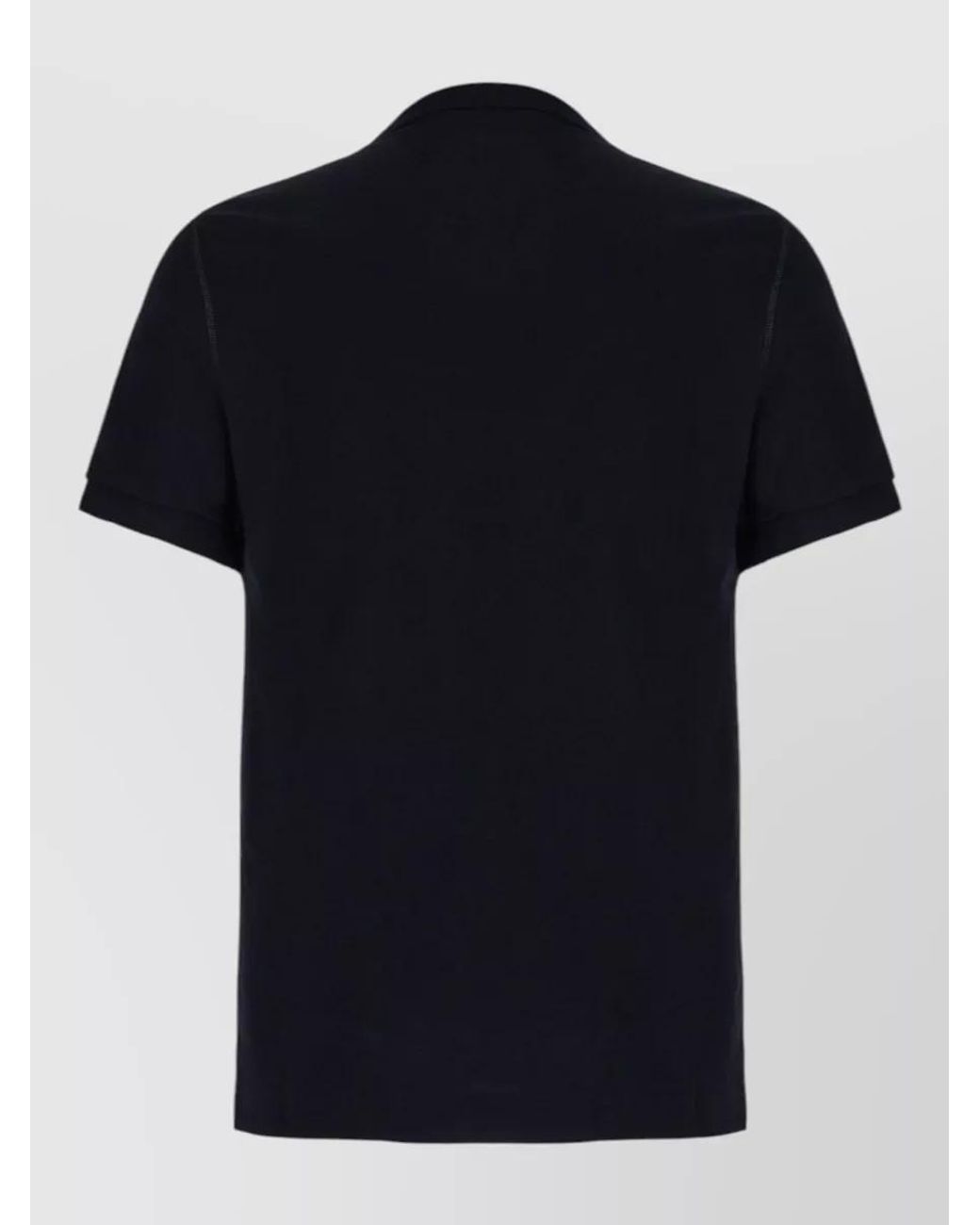 Dolce & Gabbana Black Cotton Short-Sleeve Polo Shirt for men