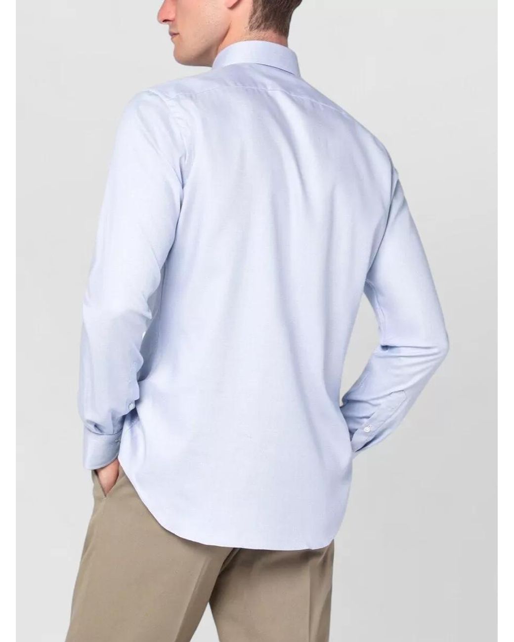 Xacus White Cotton Shirt for men