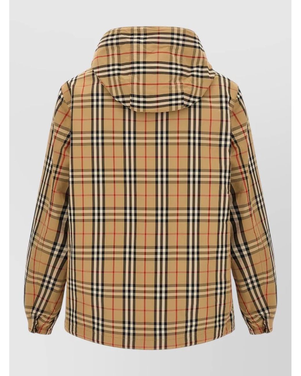 Burberry Multicolor Rainford Hooded Reversible Jacket Elastic Cuffs for men