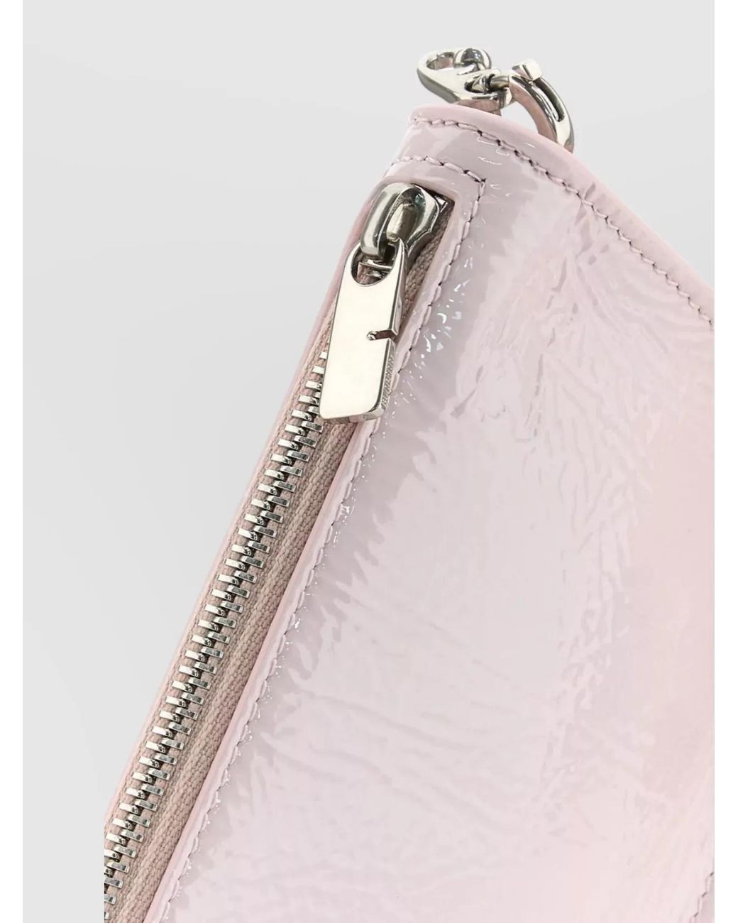 Burberry Pink Shield Micro Leather Shoulder Bag