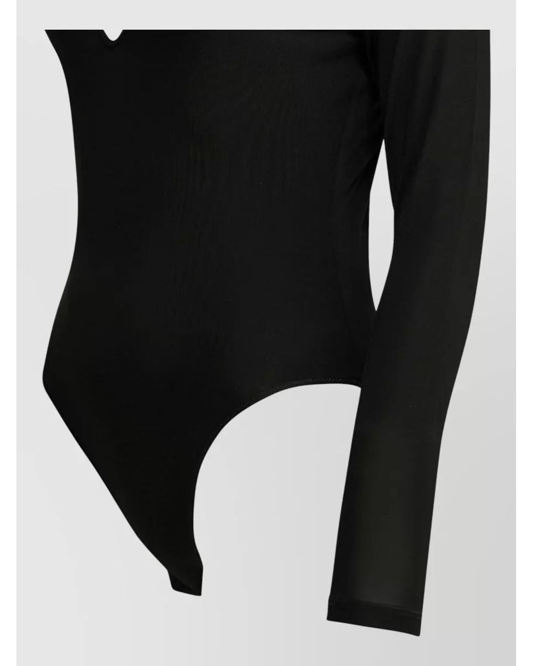 Zimmermann Black Long-Sleeve Bodysuit