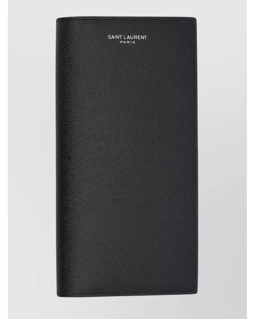 Saint Laurent Black Grained Leather Continental Wallet for men