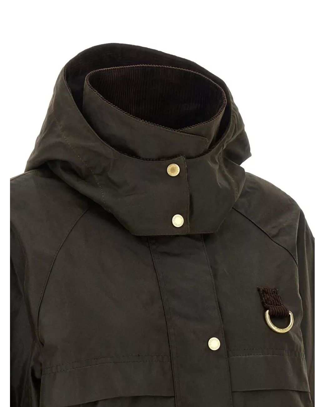 Barbour Black Waxed Cotton Relaxed-Fit Single-Breasted Jacket