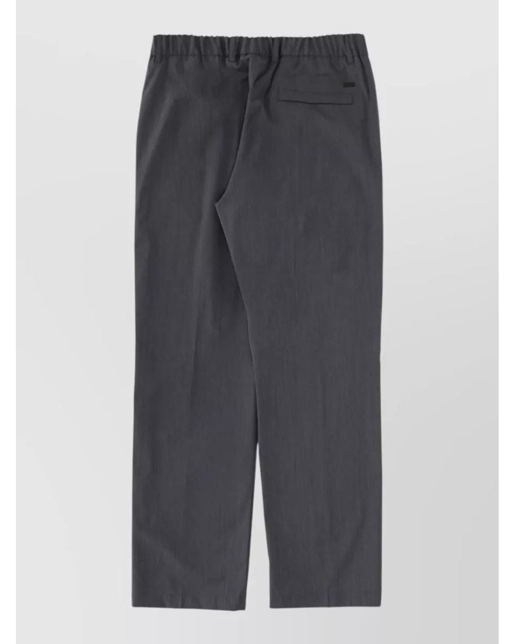 Herno Gray Regular-Fit Tailored Trousers for men