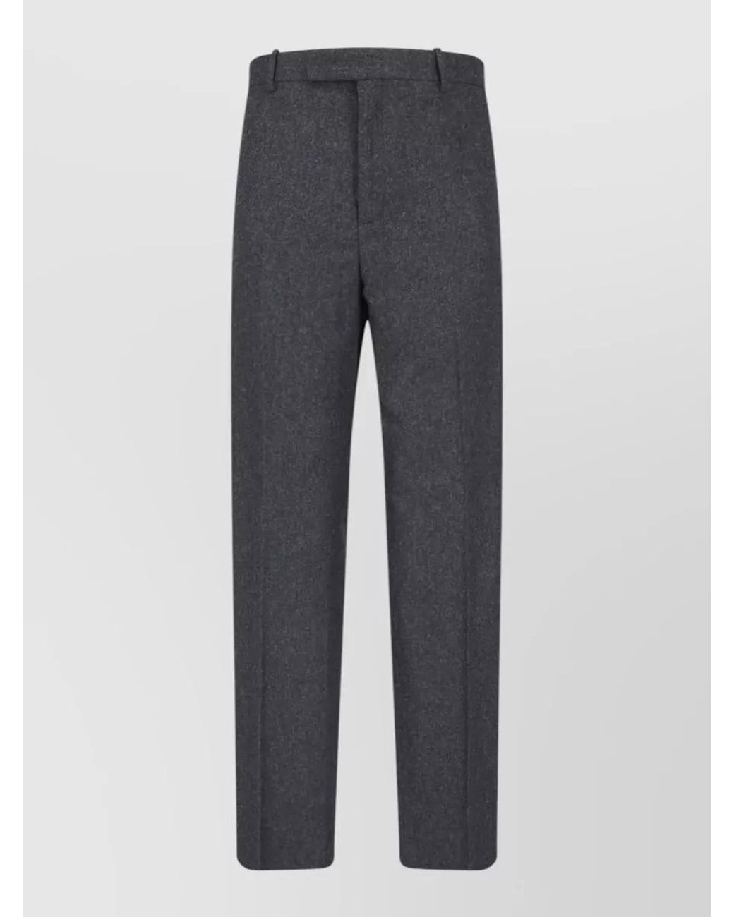 Jil Sander Blue Wool Straight-Leg Trousers for men