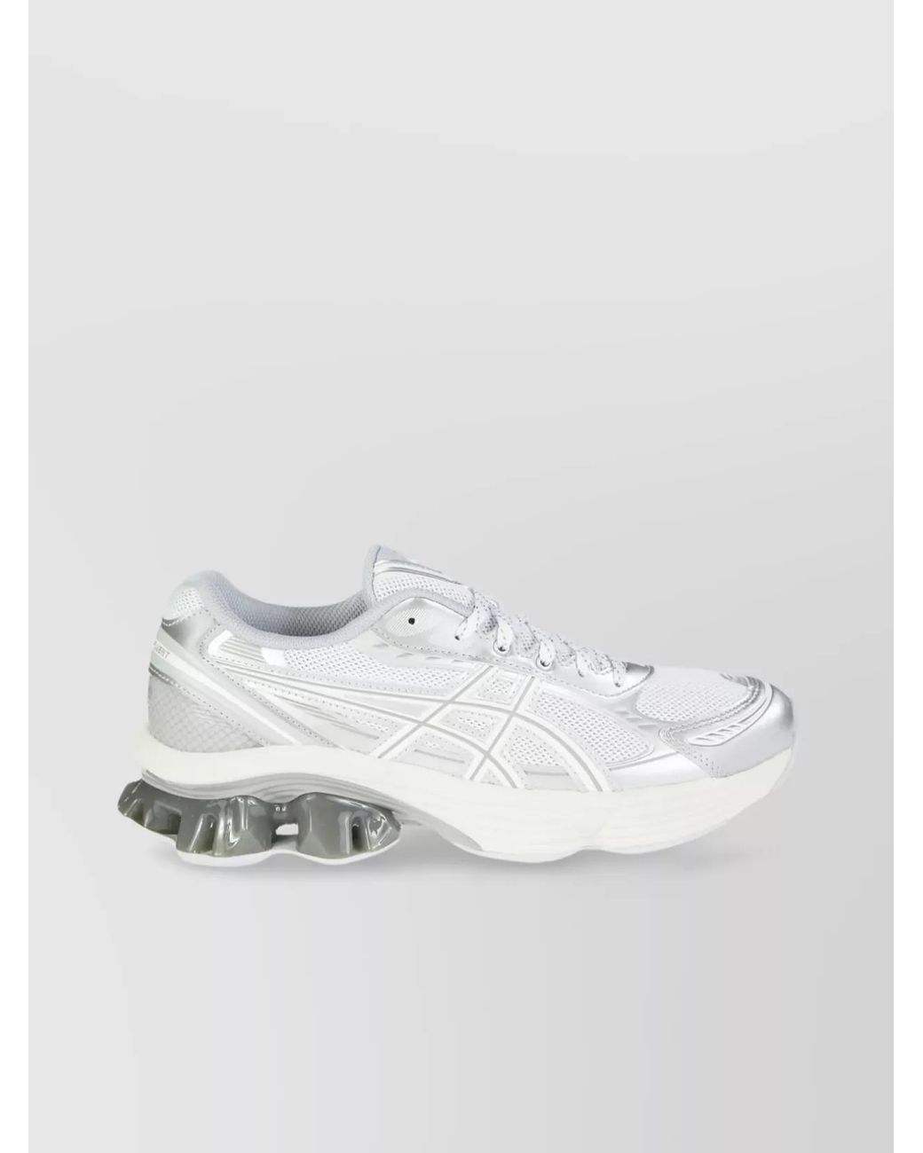 Asics White Mesh Low-Top Sneakers