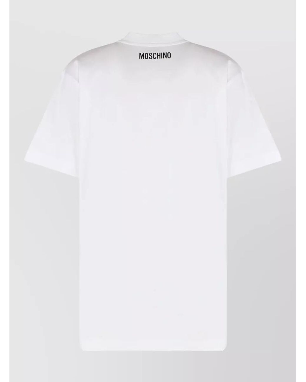 Moschino White Cotton Crew-Neck T-Shirt