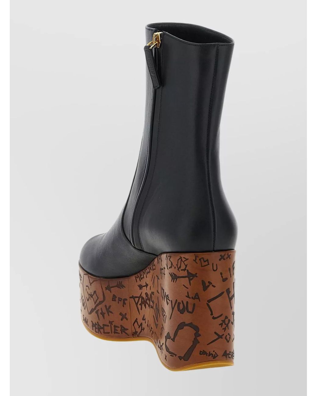 Chloé Blue Leather Ankle Boots