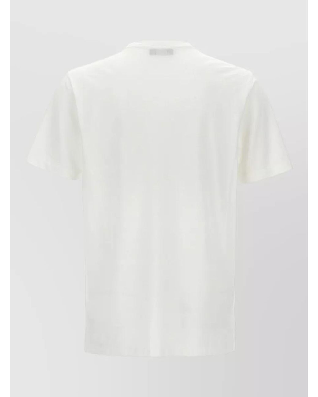 Zanone White Cotton Crewneck Short-Sleeve T-Shirt for men