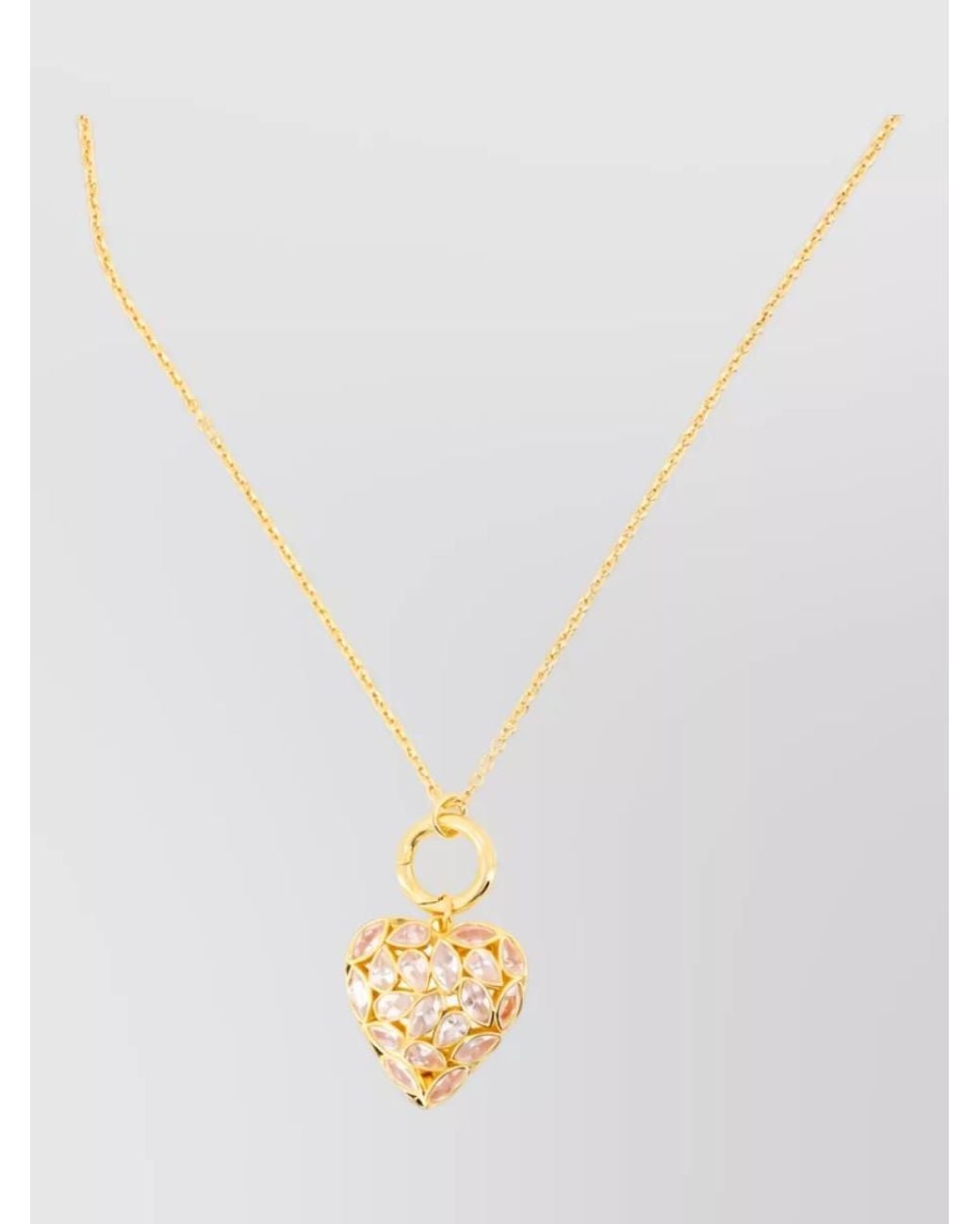 Self-Portrait White Metal Charm Necklace