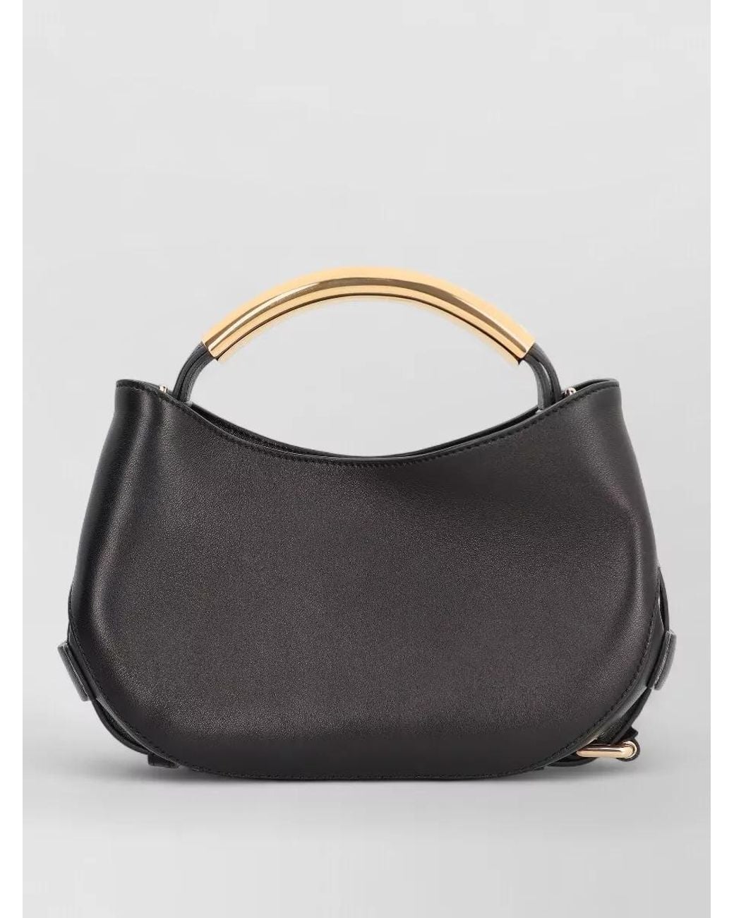 Moschino Gray Leather Shoulder Bag