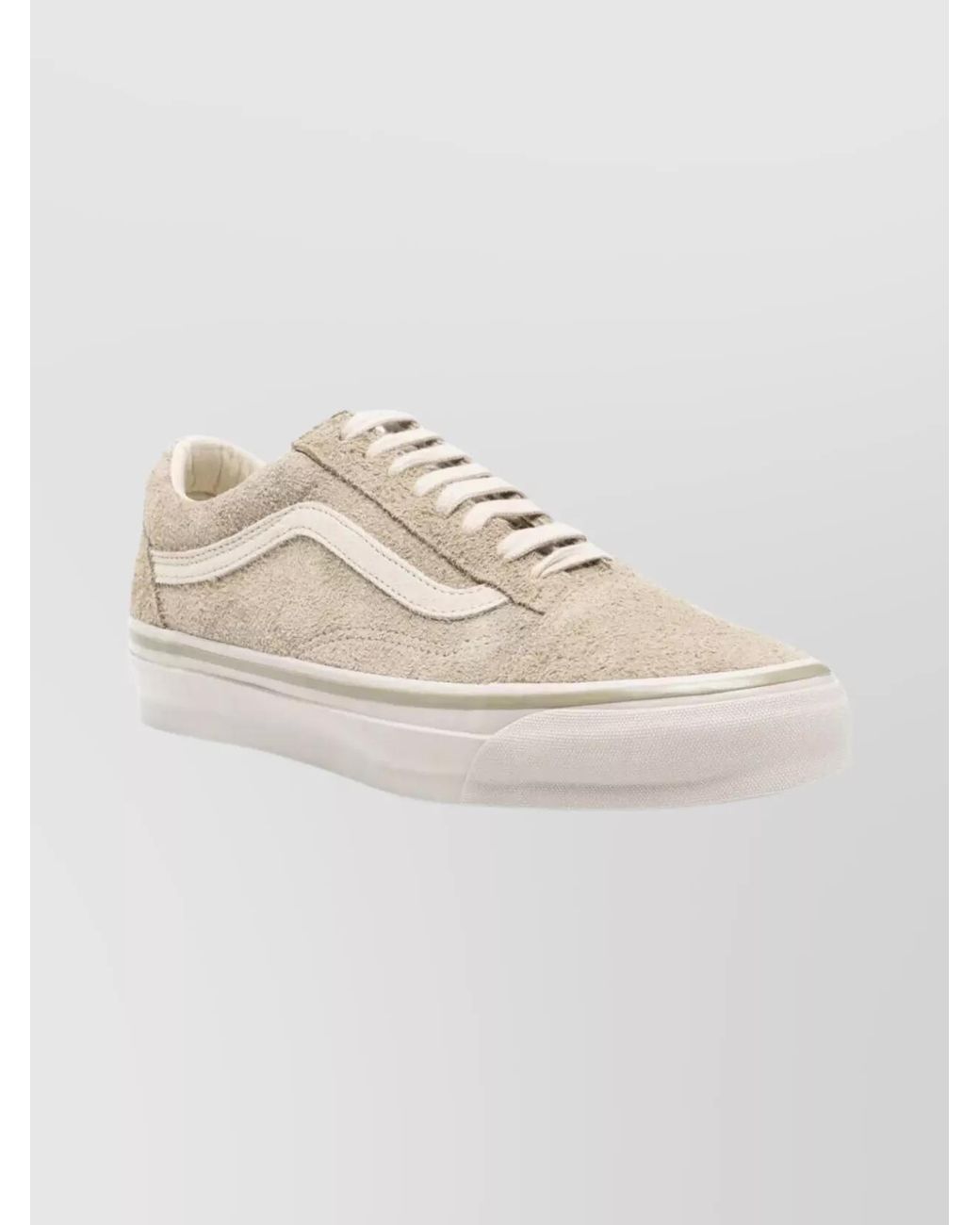 Vans White Canvas Low-Top Sneakers