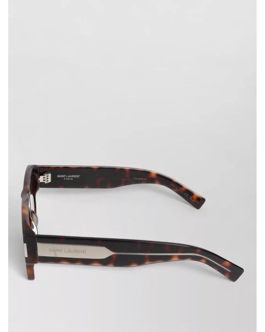 Saint Laurent Gray Acetate Sunglasses for men