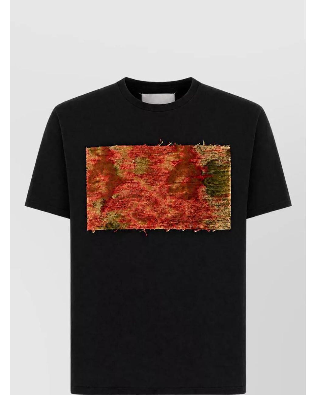 Maison Margiela Black Cotton T-Shirt for men
