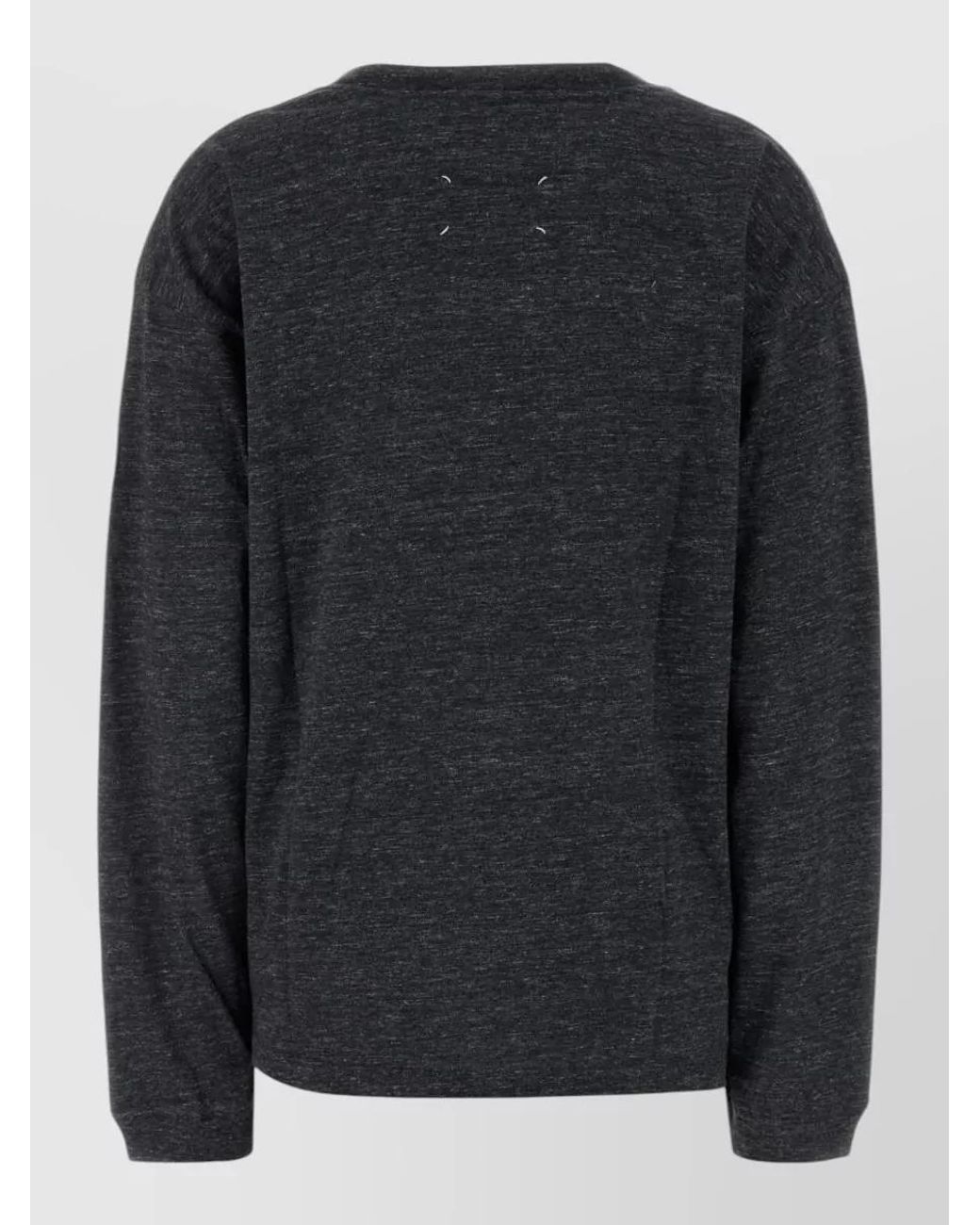 Maison Margiela Black Long-Sleeve Cotton T-Shirt