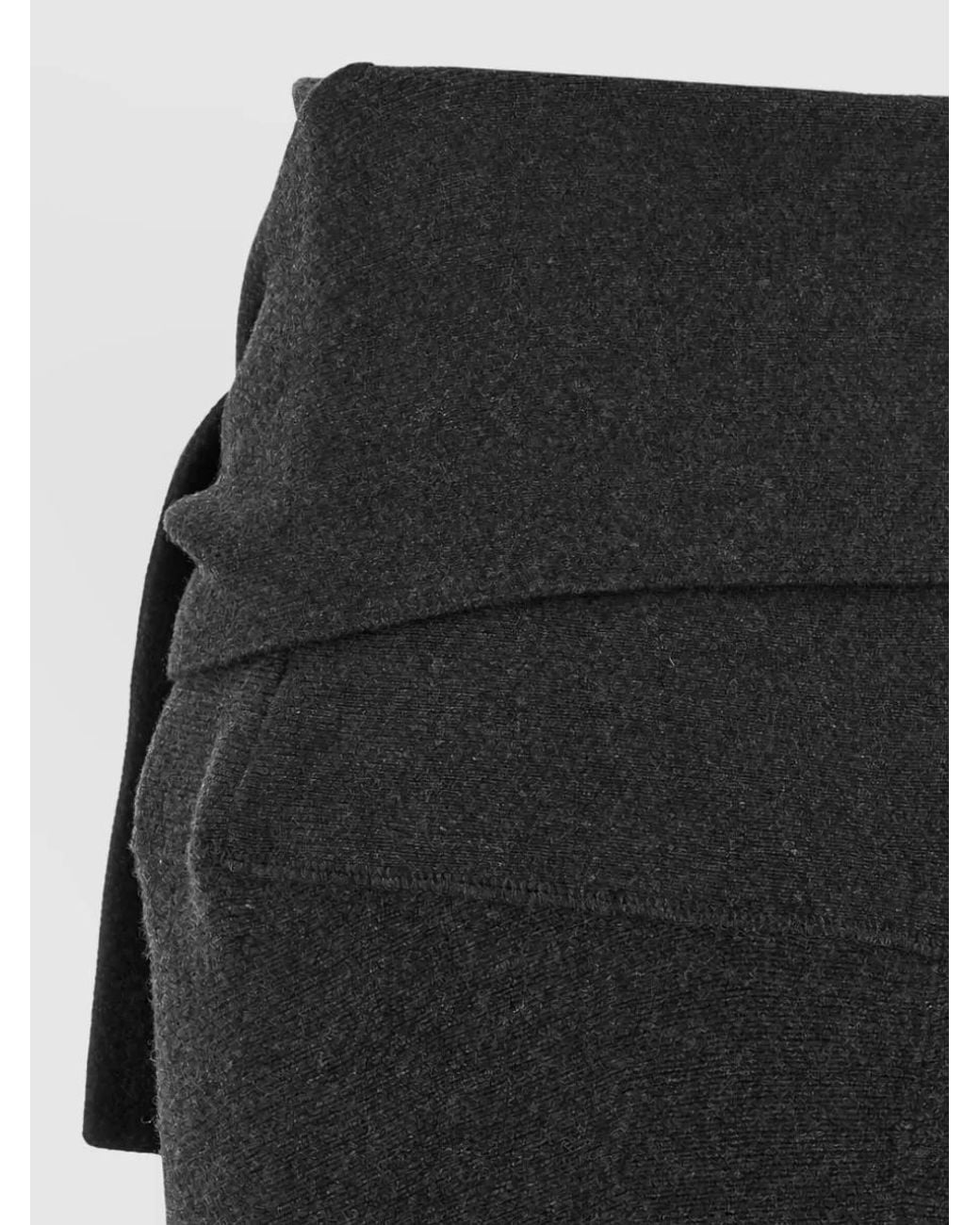 Jacquemus Black Cashmere-Blend High-Rise Midi Knit Skirt