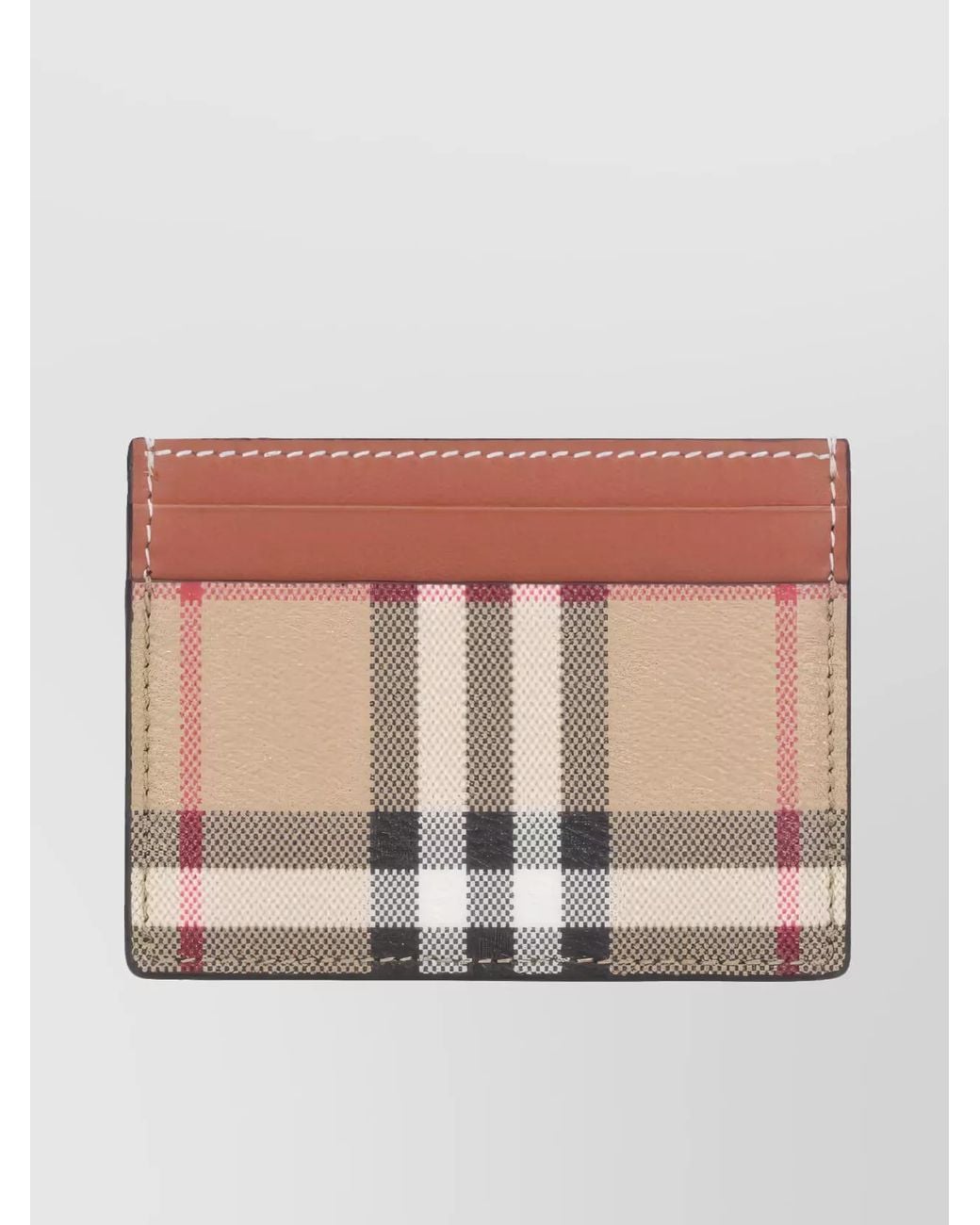 Burberry Natural Check Canvas Card Holder