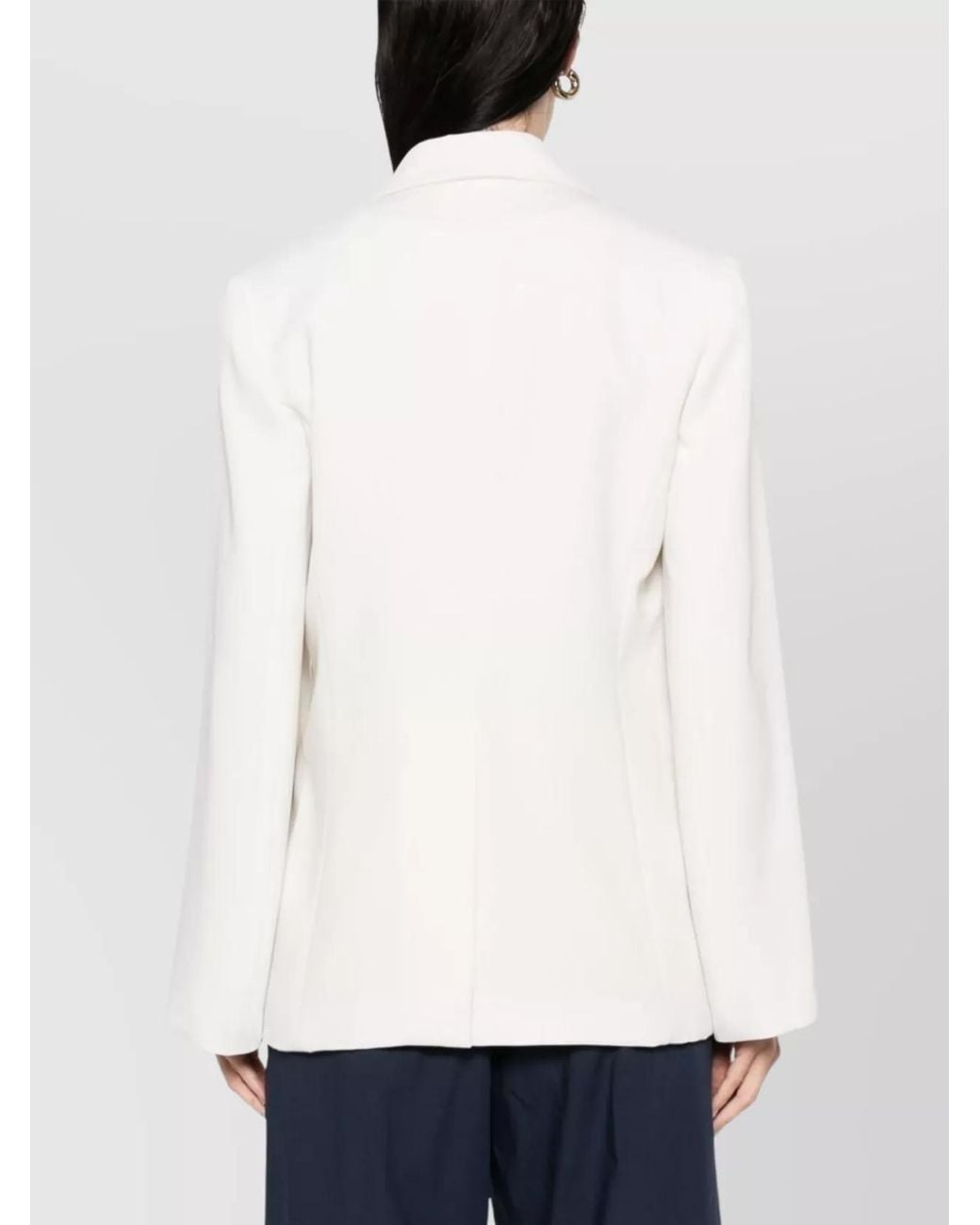 P.A.R.O.S.H. White Single-Breasted Blazer