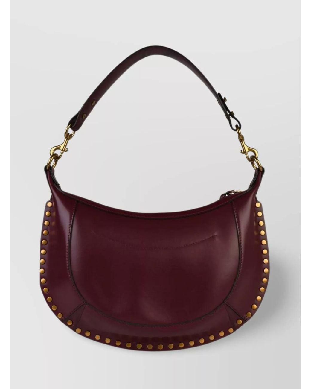 Isabel Marant Purple Naoko Leather Shoulder Bag