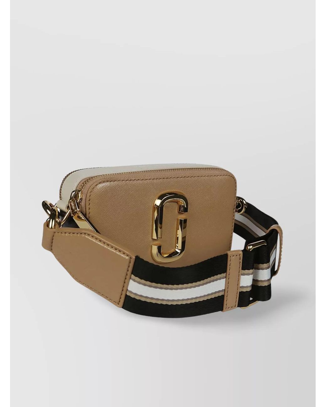 Marc Jacobs Natural The Snapshot Leather Crossbody Bag