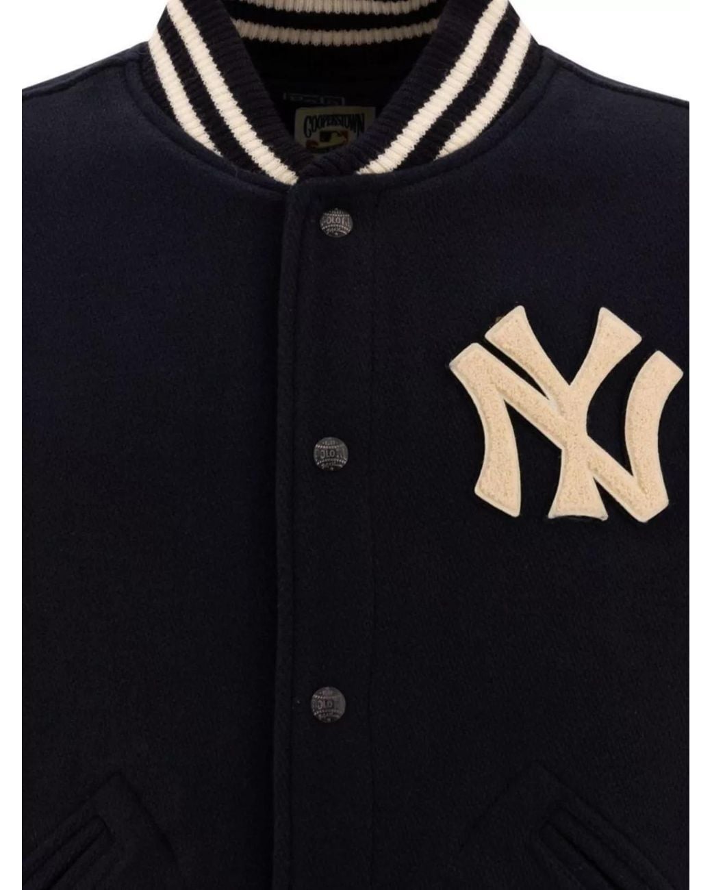 Polo Ralph Lauren Blue Wool Bomber Jacket for men