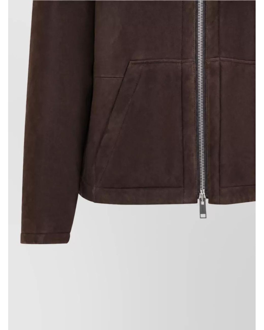 Yves Salomon Black Lamb Leather Hooded Jacket for men