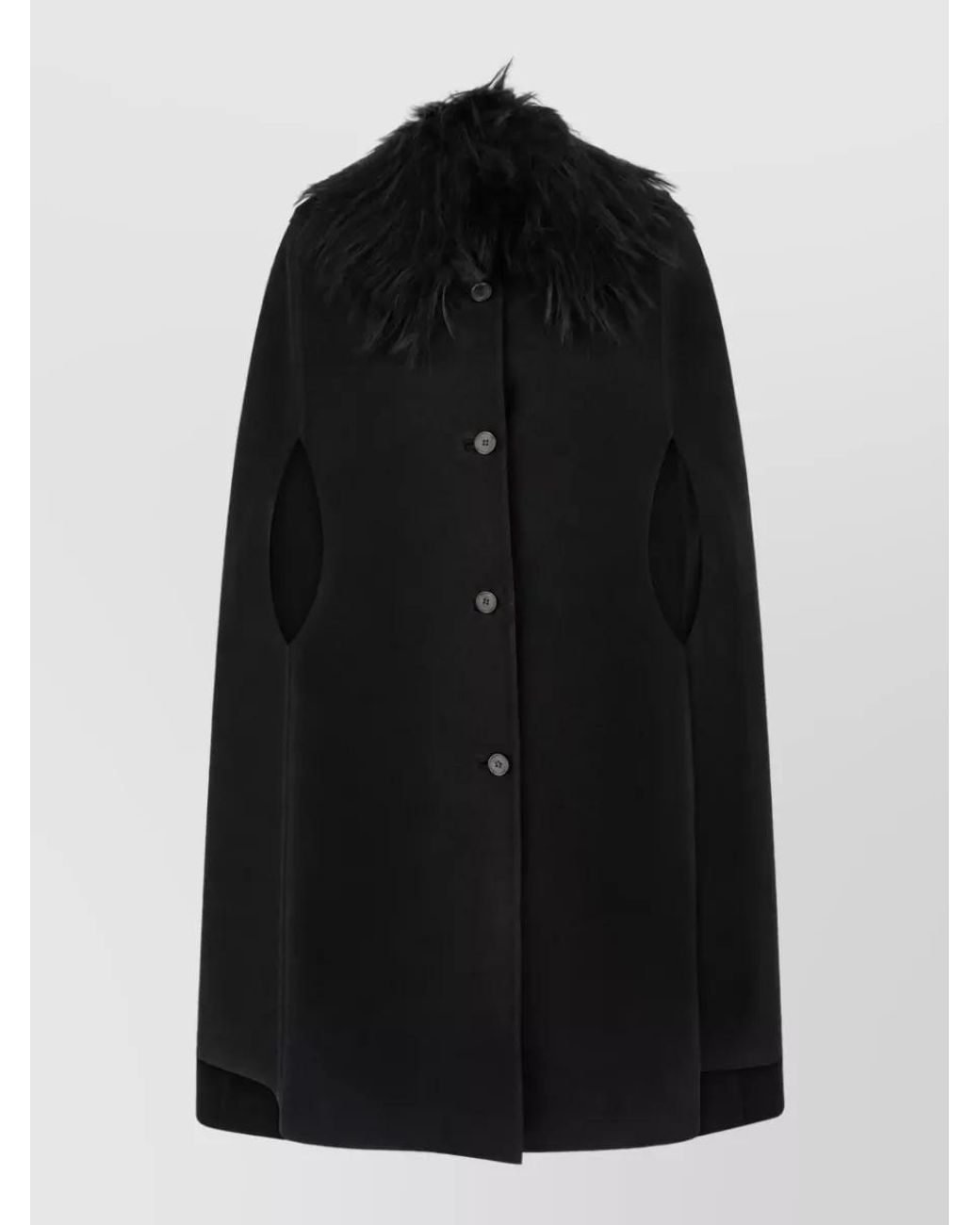 Fendi Black Wool Coat