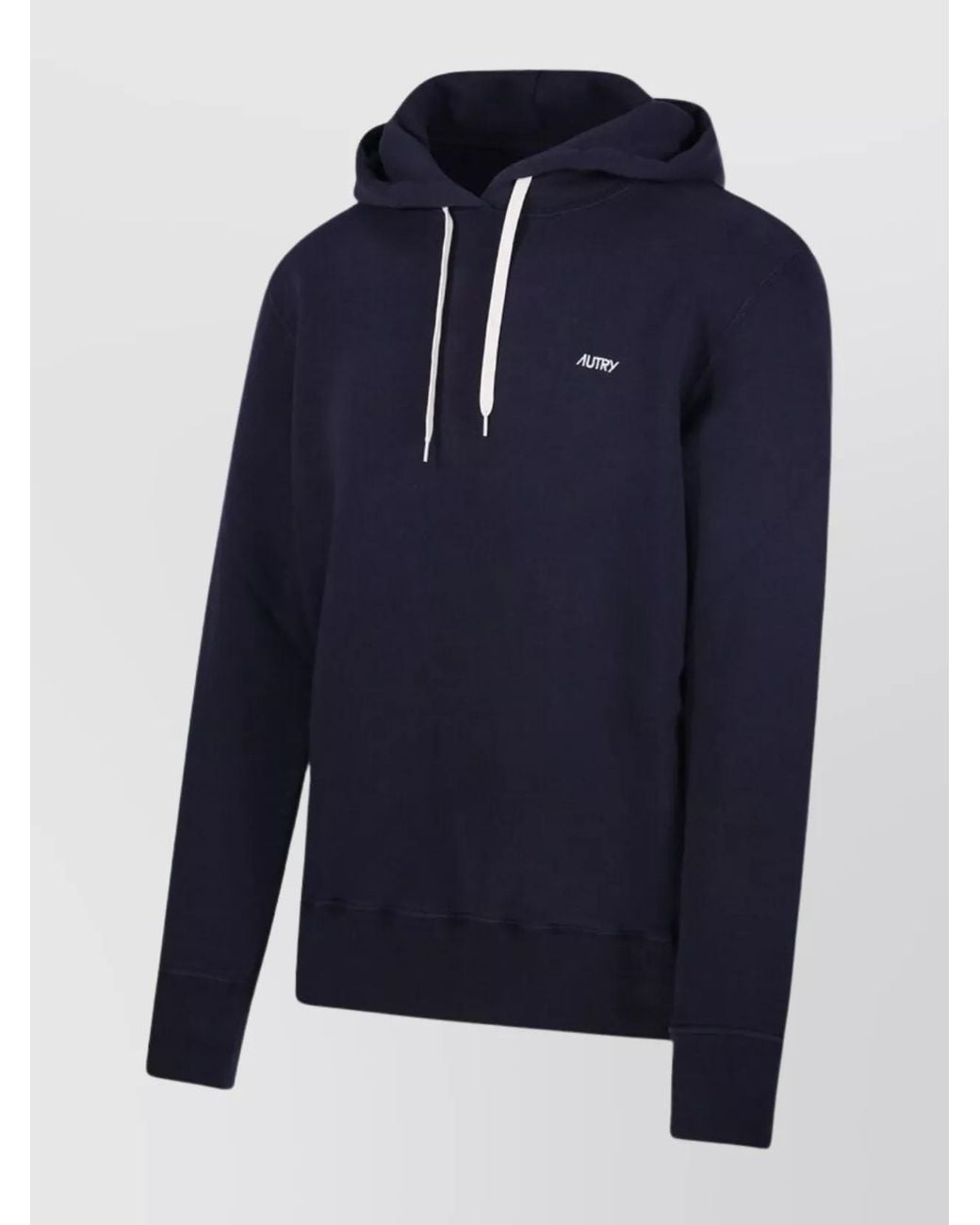 Autry Blue Cotton Hoodie for men