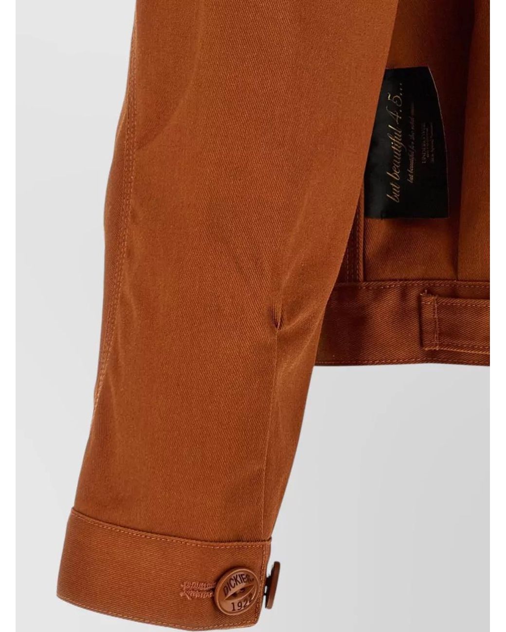 Undercover Brown Asymmetric Single-Breasted Coat for men