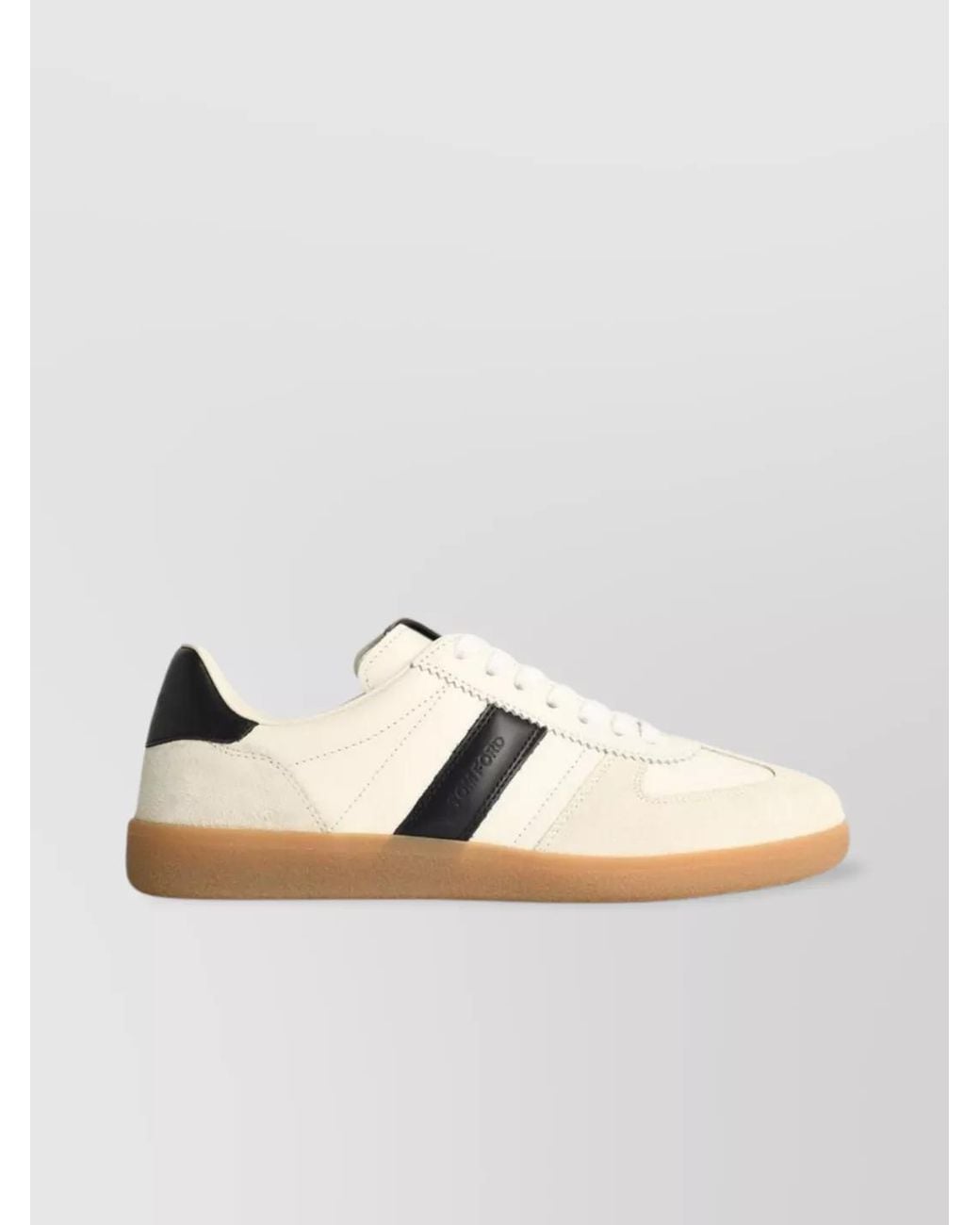 Tom Ford Metallic Leather Low-Top Sneakers for men