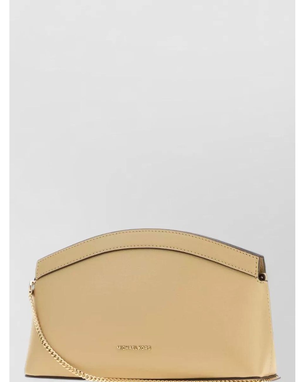 Michael Kors Natural Small Leather Clutch Bag