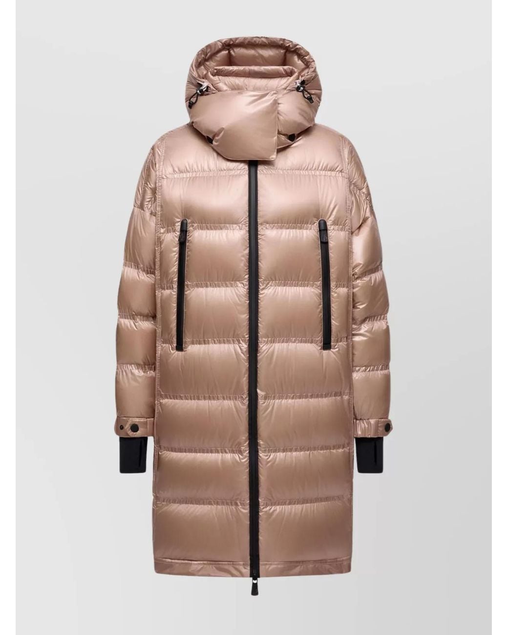 Moncler Natural Long Down Puffer Jacket