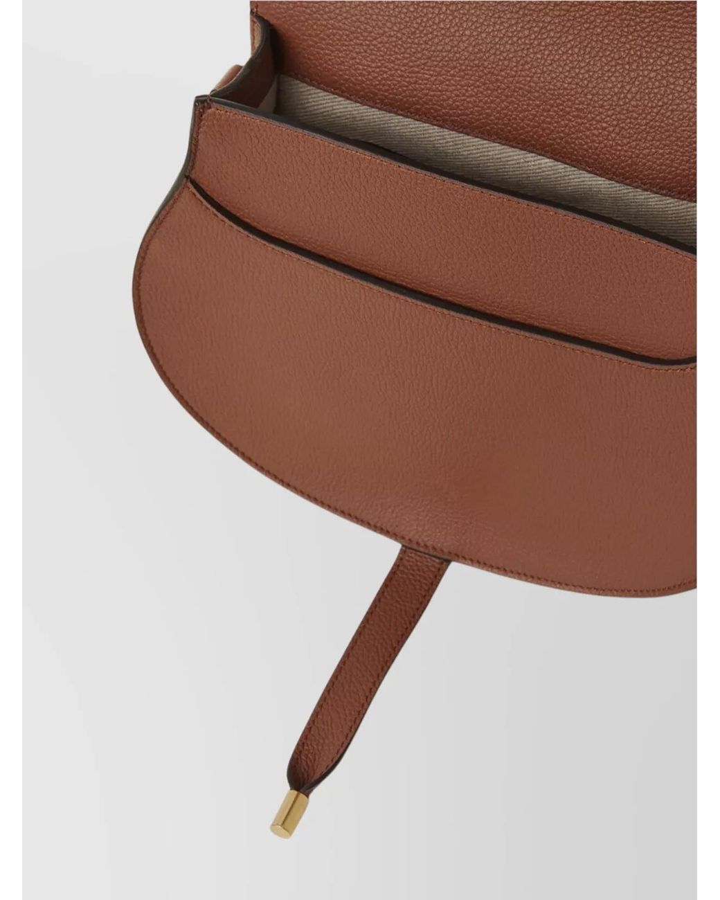 Chloé Brown Marcie Leather Saddle Shoulder Bag