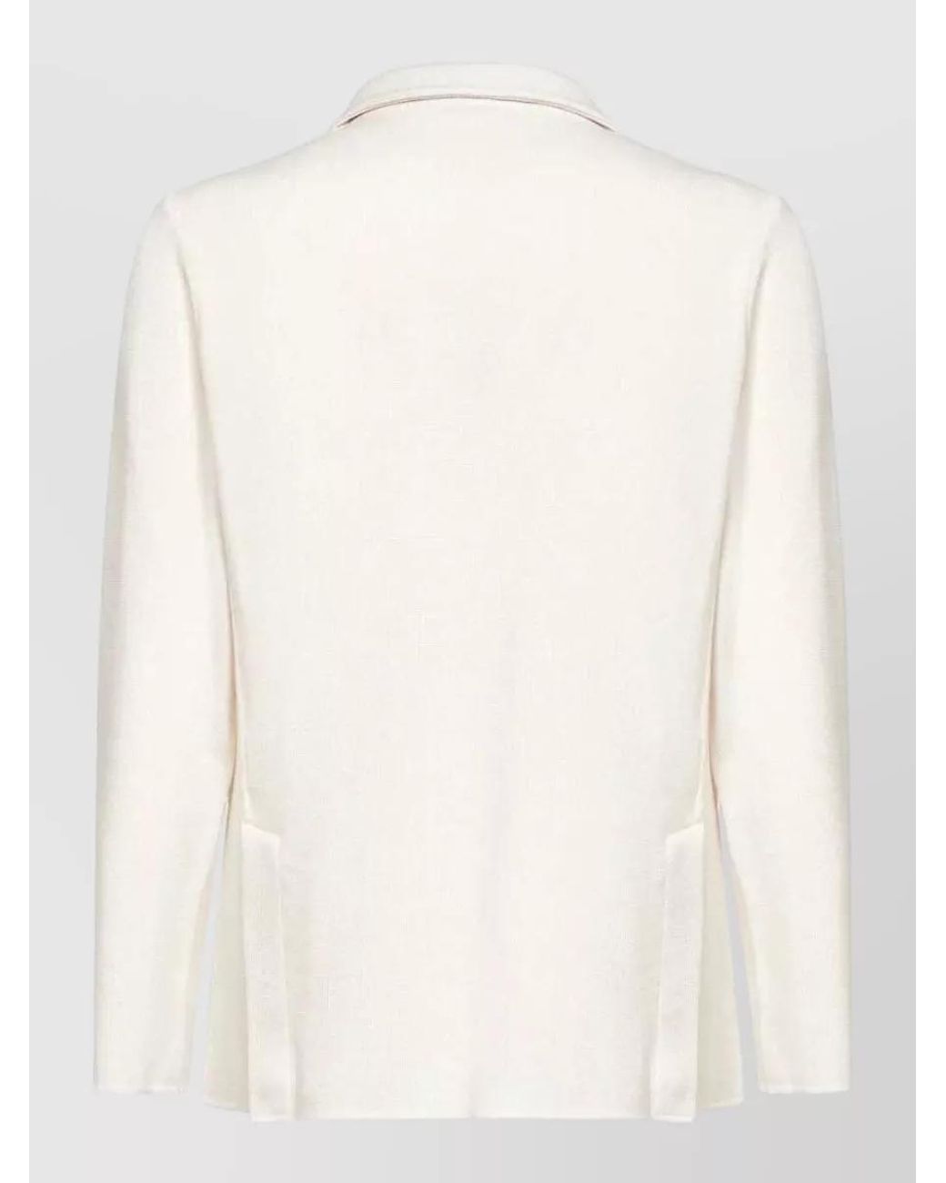 Lardini Natural Virgin Wool Double-Breasted Blazer for men