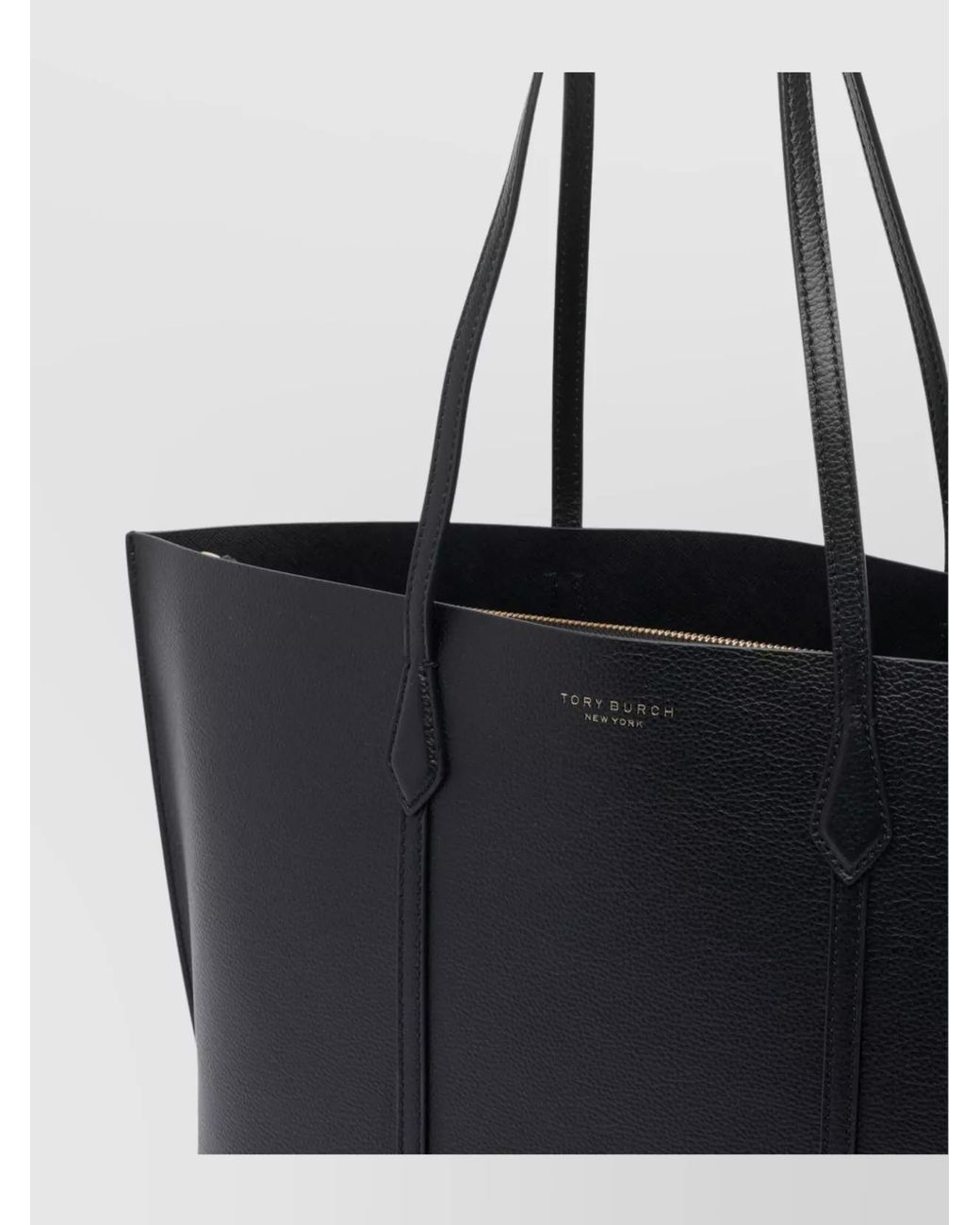 Tory Burch Black Perry Medium Leather Tote Bag