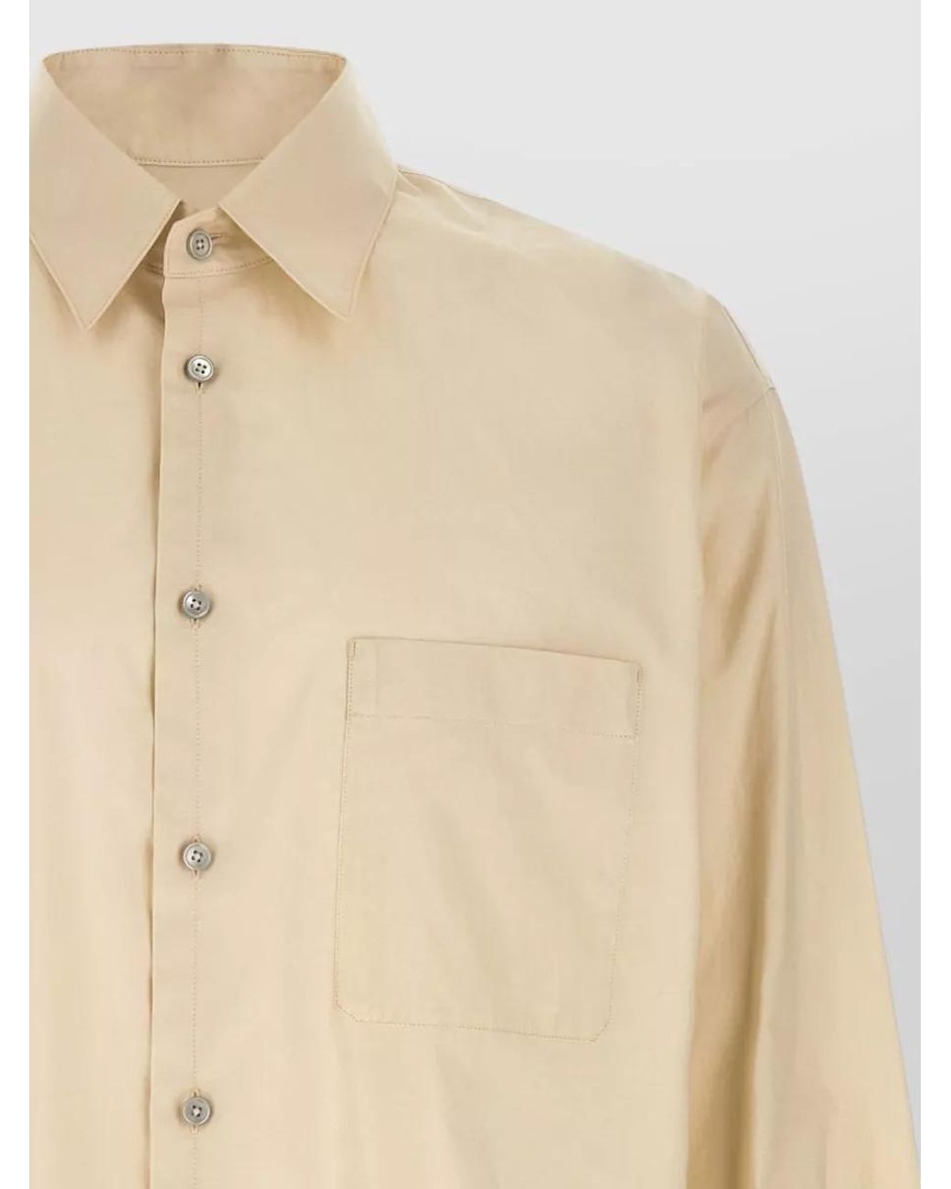 Lemaire Natural Silk Blend Regular Shirt for men