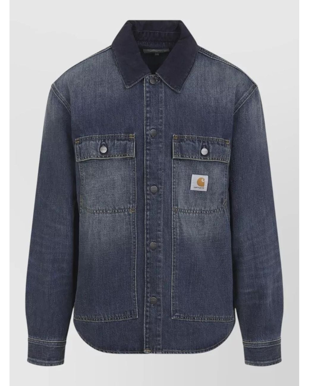 Carhartt Blue Denim Shirt Jacket for men