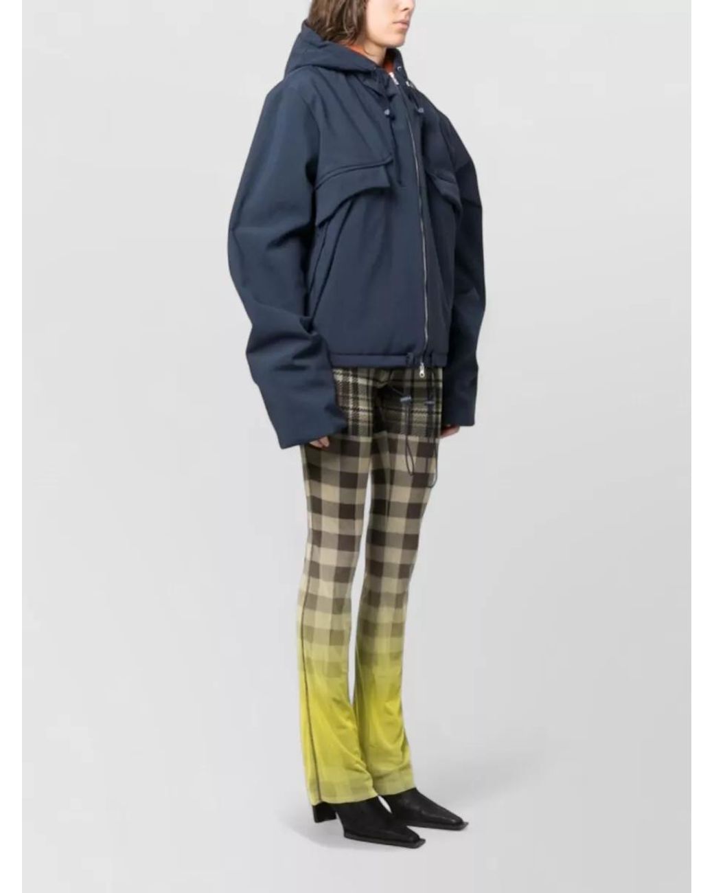OTTOLINGER Blue Hooded Bomber Jacket